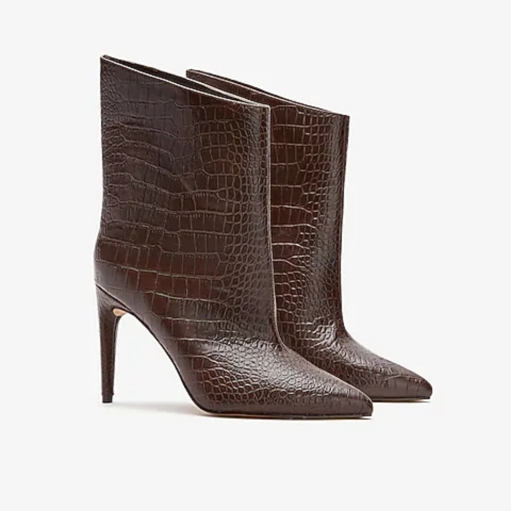 Express Crocodile Asymetrical Boots